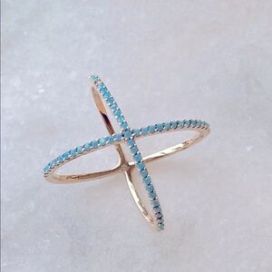 Shopbop “nagem’ Turquoise X-ring